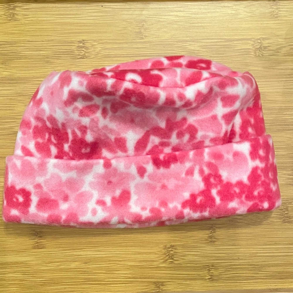 Pink Floral Fleece Bucket Hat - Picture 4 of 5